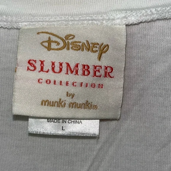 Disney Slumber‎ Collection by Munki Munki Minnie Mouse Graphic Tee Size Large - Picture 4 of 10